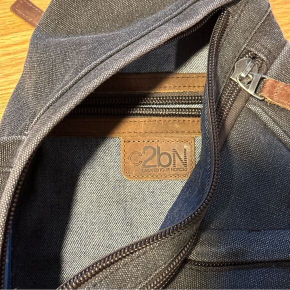C2bN created to be noticed heavy canvas sling bag unisex - Picture 7 of 9